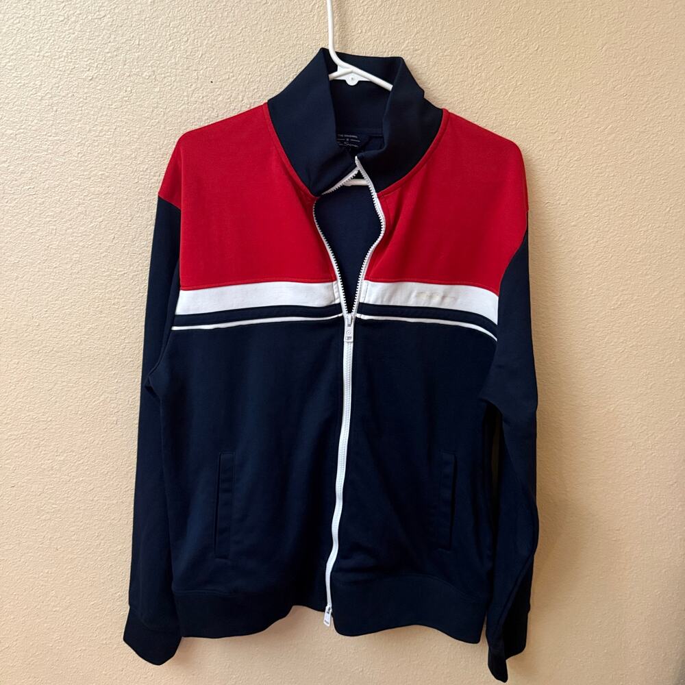 Ben Sherman Navy, Red, White Track Jacket Men's L Retro, streetwear, Y2K, Preppy